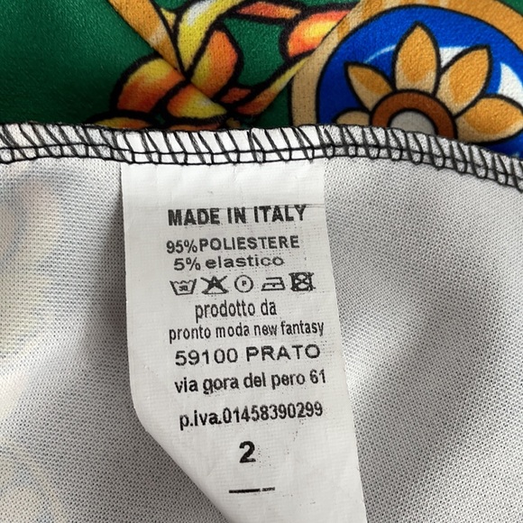 NEW COLLECTION green flowered dress - Picture 6 of 6